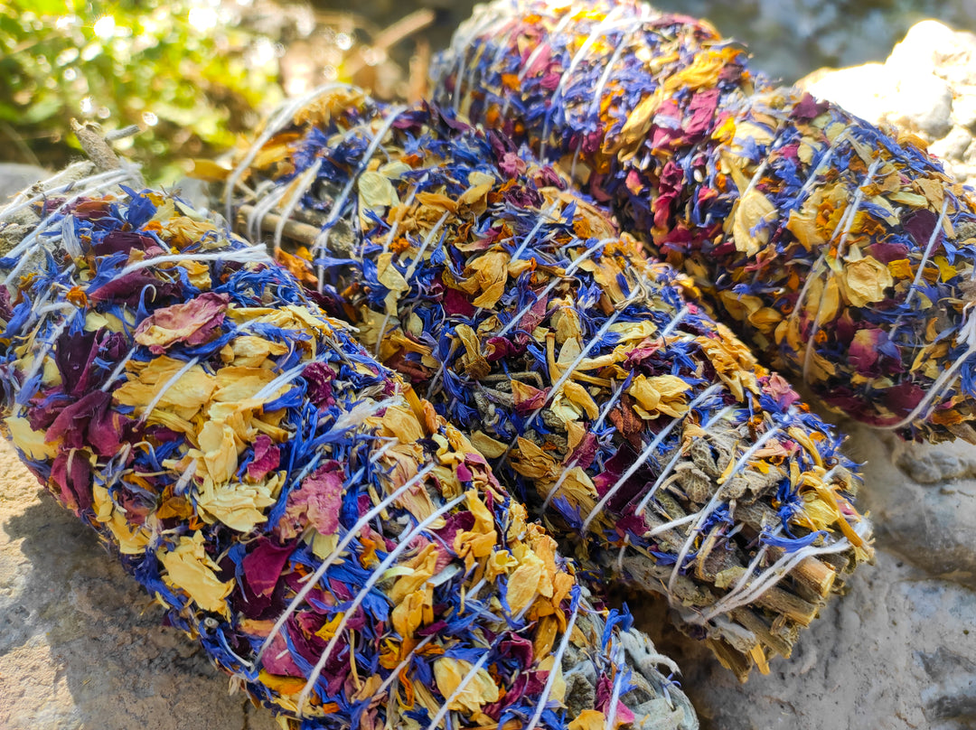 Floral Sage Smudge Sticks