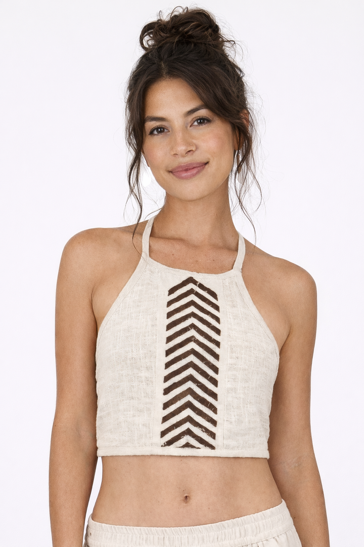 Organic Cotton Tribal Halter Top