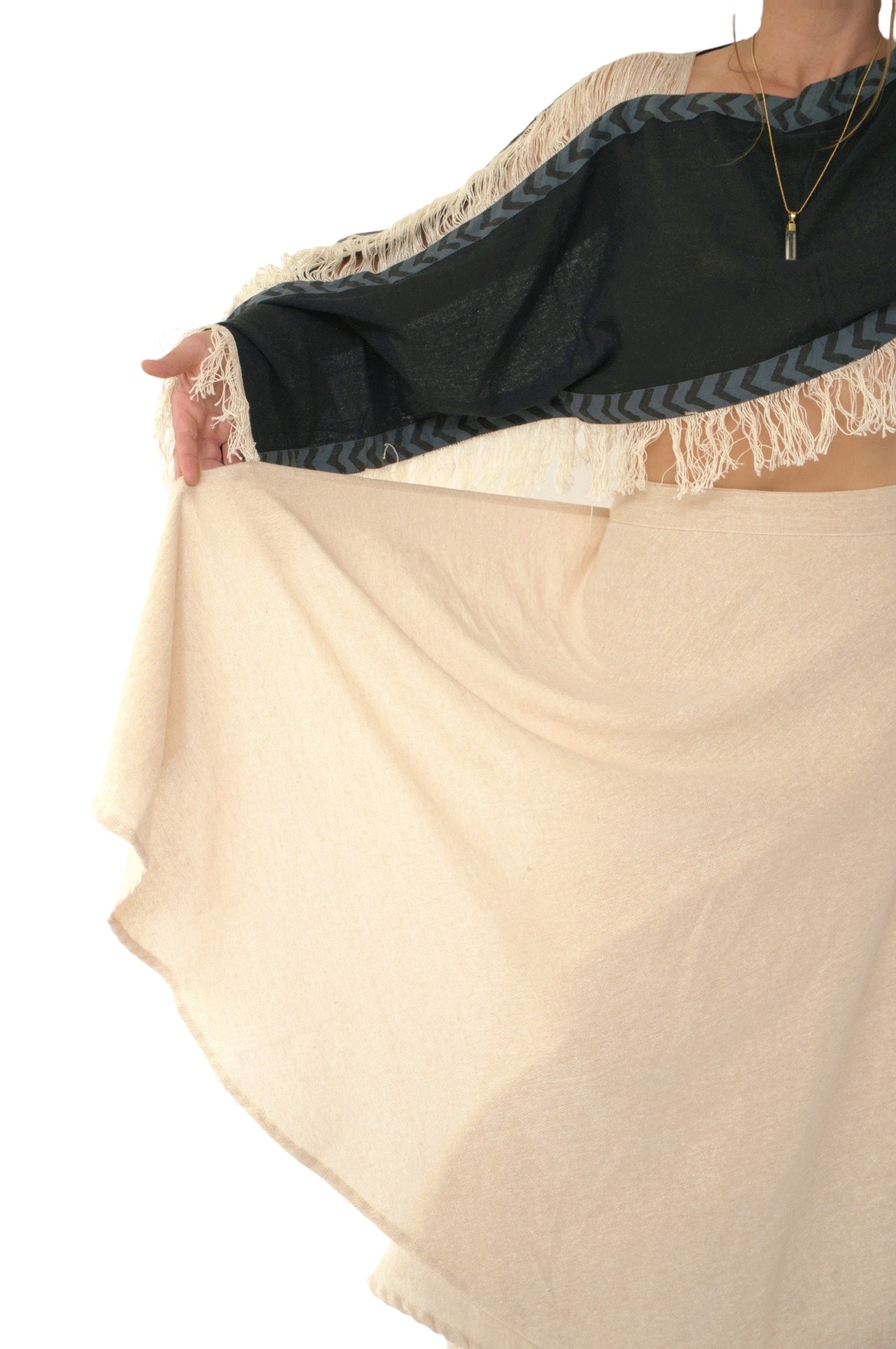 Organic Cotton Warm Sand Wrap Skirt