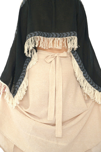 Organic Cotton Warm Sand Wrap Skirt
