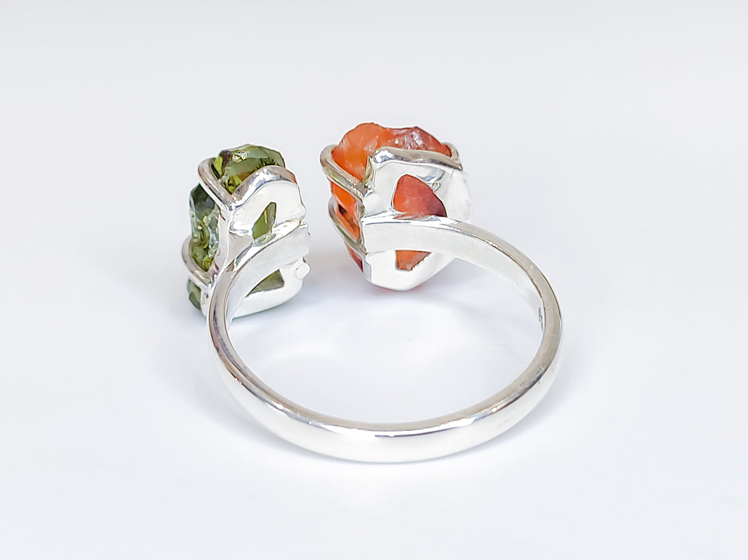 raw-moldavite-carnelian-double-stone-prong-ring.jpg